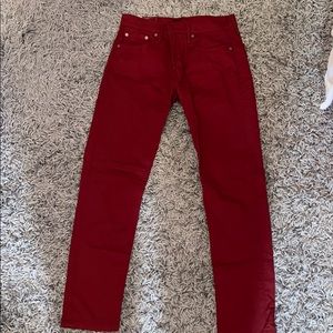 Levi 512 Men Red Pants